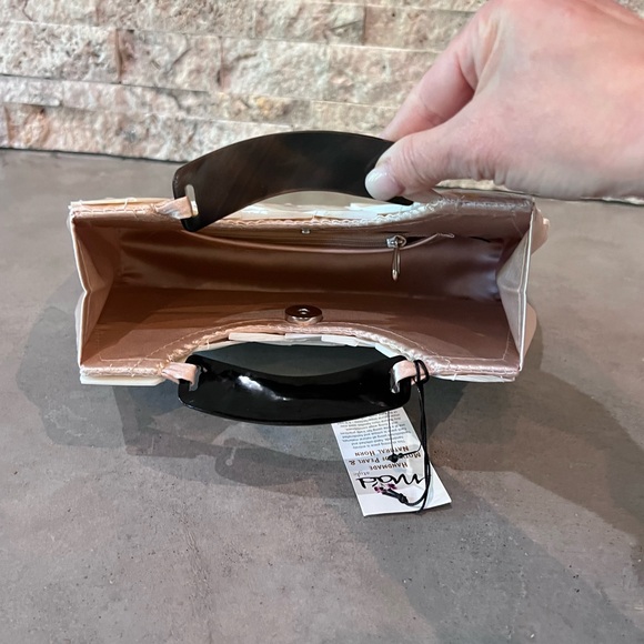 Vintage Handmade Mother of Pearl & Natural Horn Shell Purse NWT - Picture 4 of 7